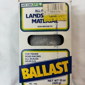 LIFE-LIKE 1104 LANDSCAPE MATERIAL BALLAST, 15 OZ, OPENED PACKAGE
